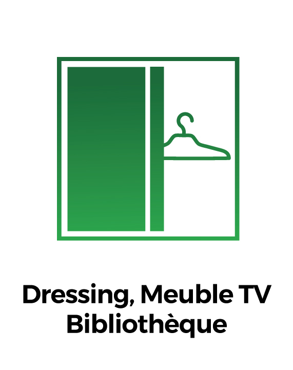 Dressing, Meuble TV, Bibliothèque