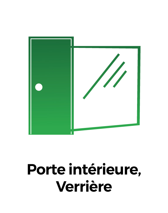 Porte intérieur, Verrière